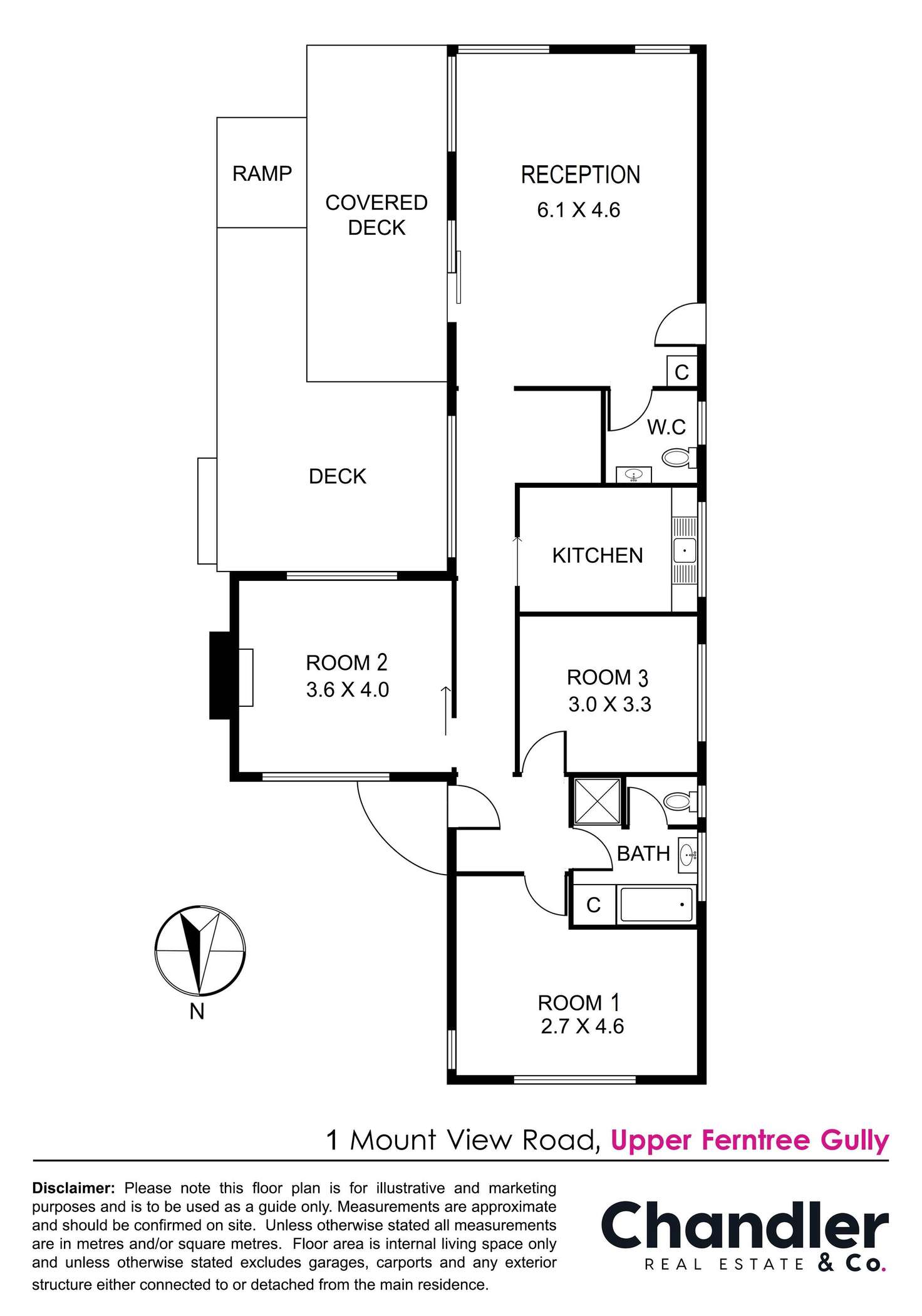 Floorplan of Homely house listing, 1 Mount View Road, Upper Ferntree Gully VIC 3156