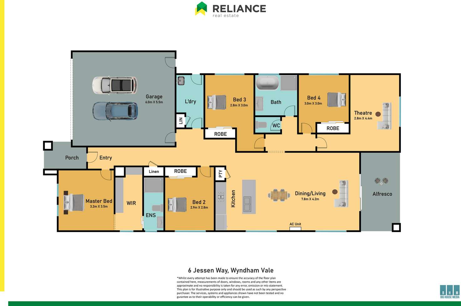 Floorplan of Homely house listing, 6 Jessen Way, Wyndham Vale VIC 3024