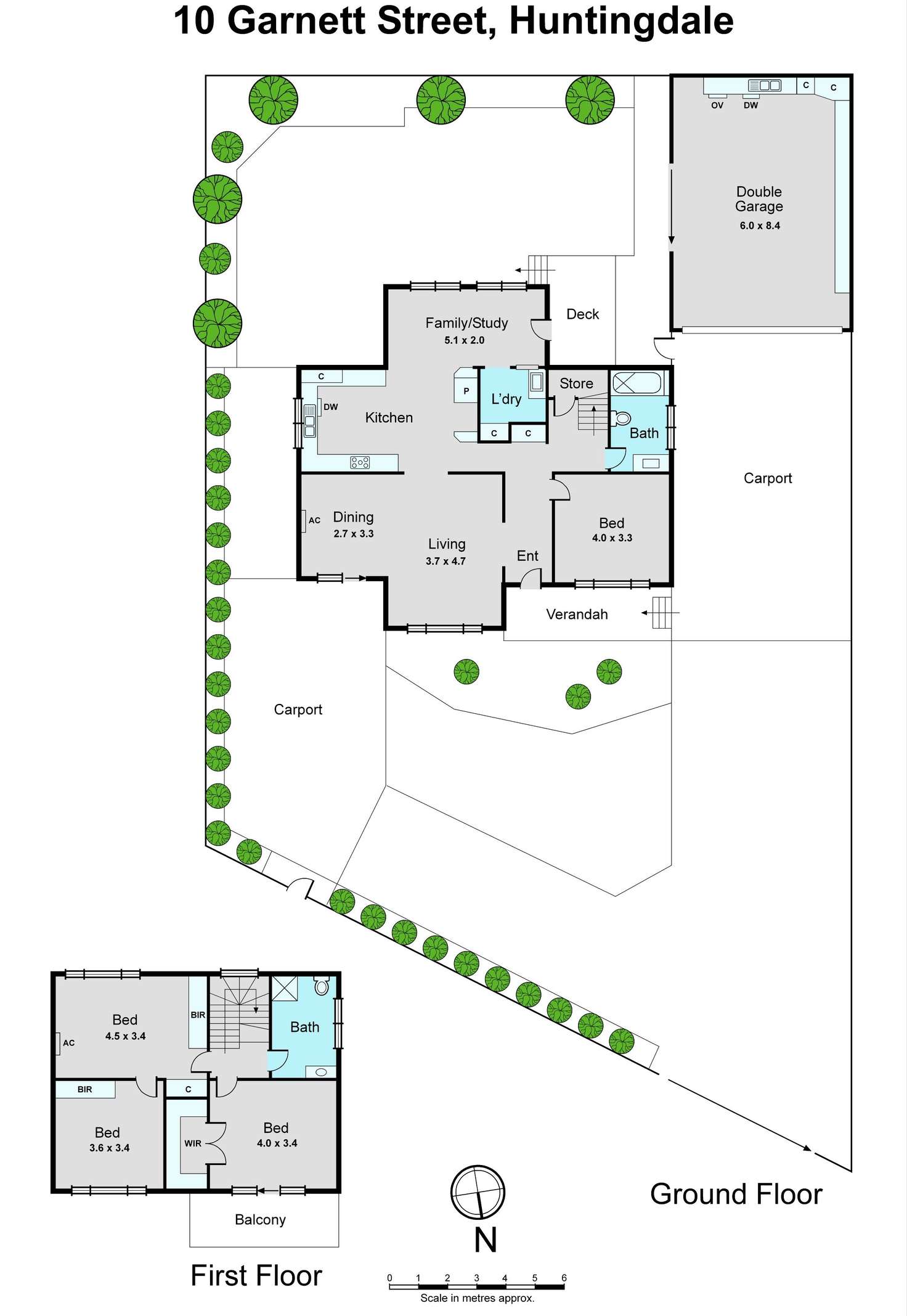 Floorplan of Homely house listing, 10 Garnett Street, Huntingdale VIC 3166
