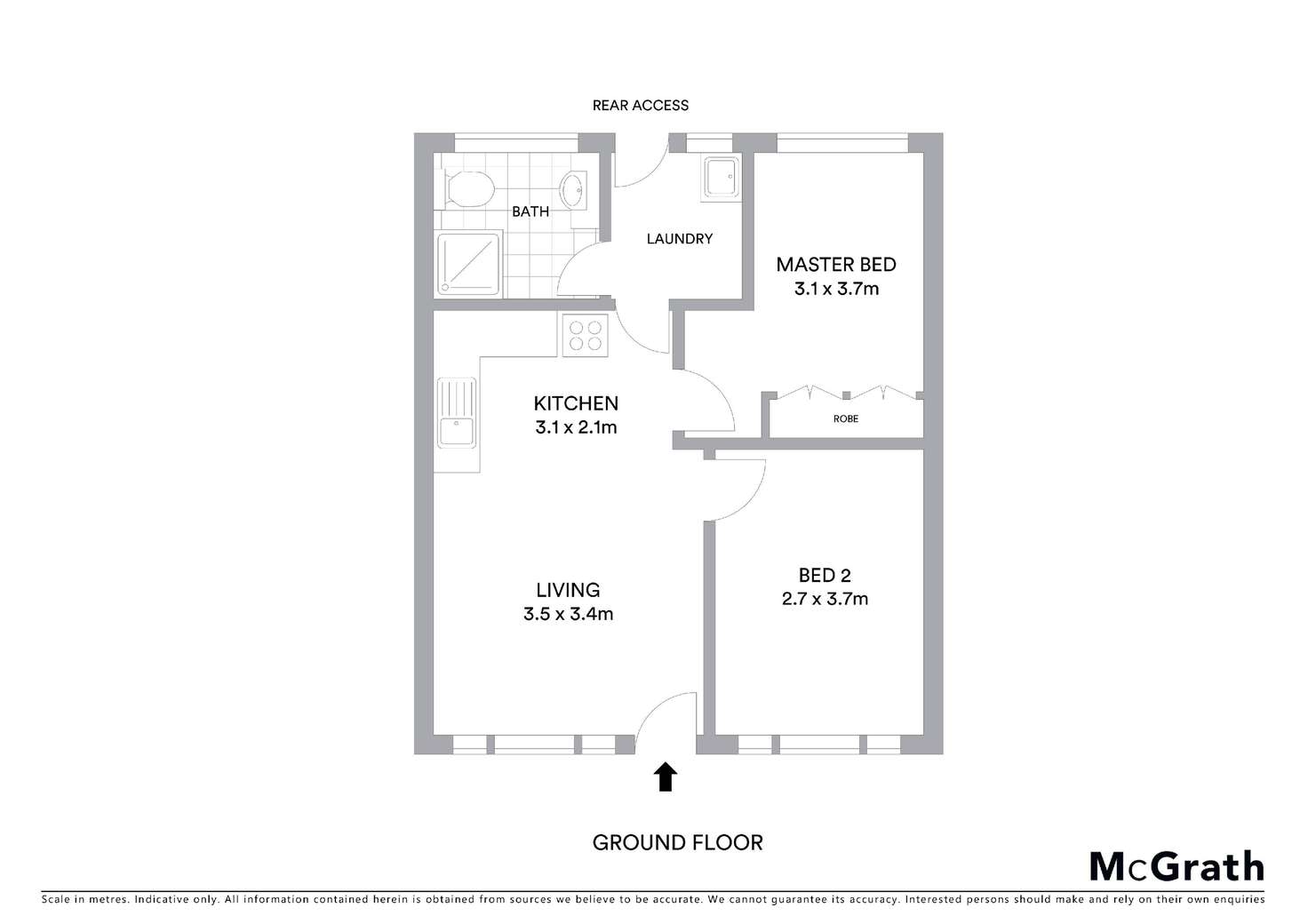 Floorplan of Homely unit listing, 4/4 Elizabeth Street, Sawtell NSW 2452