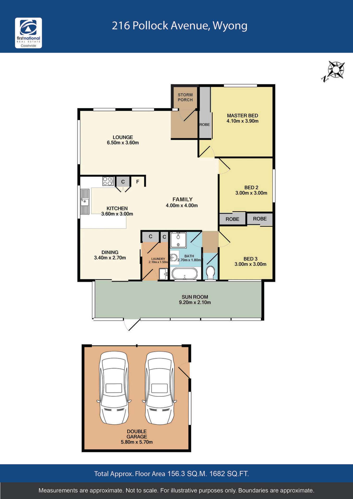 Floorplan of Homely house listing, 216 Pollock Avenue, Wyong NSW 2259