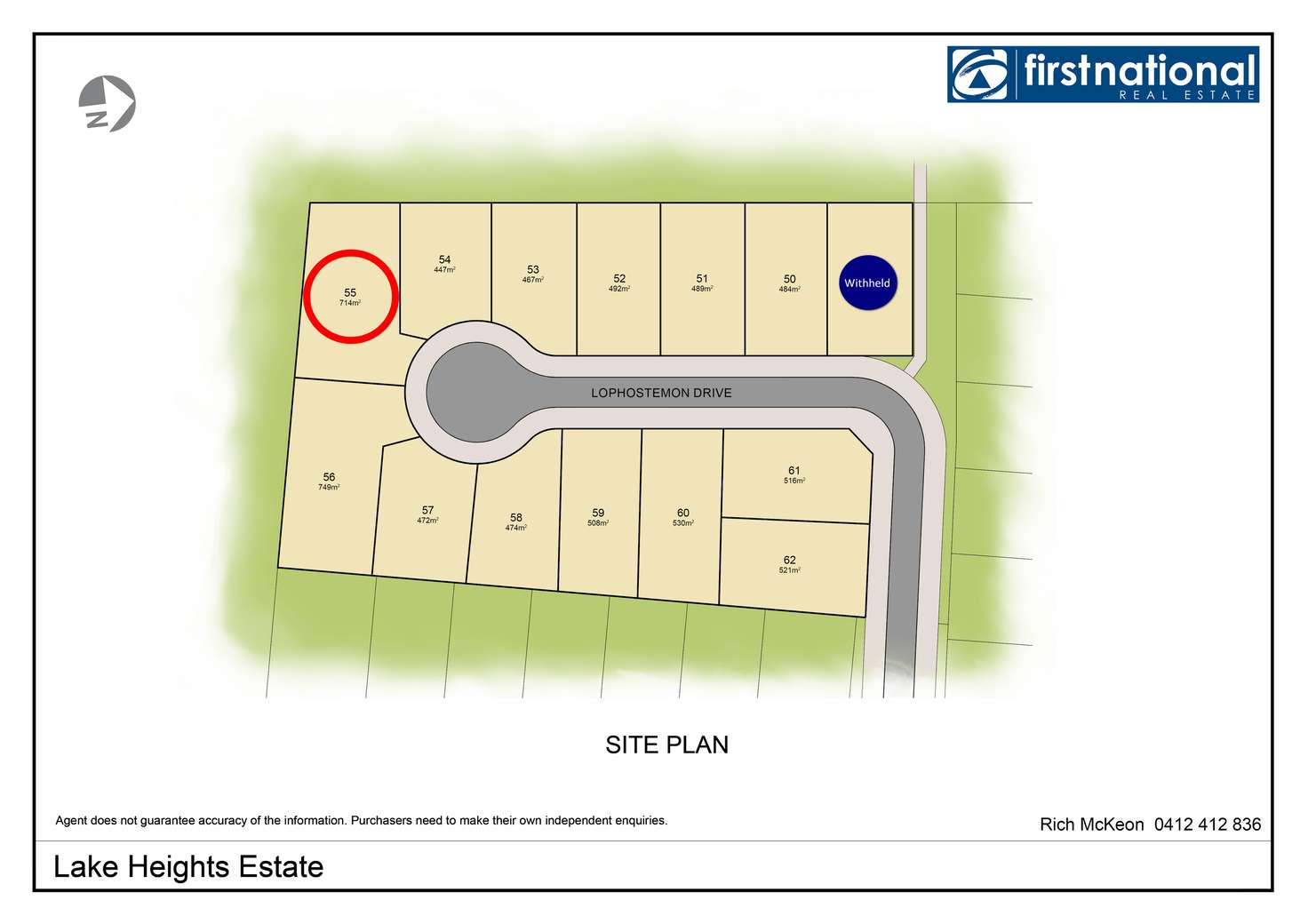 Floorplan of Homely residentialLand listing, LOT 55 Lophostemon Drive, Coffs Harbour NSW 2450