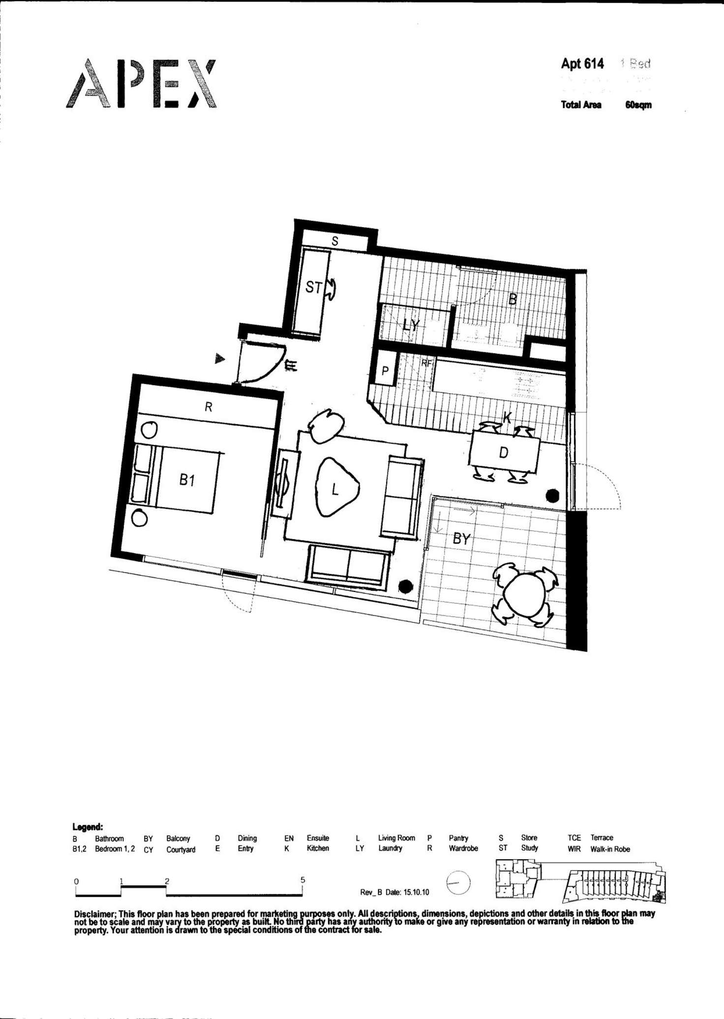 Floorplan of Homely apartment listing, 153/6C Defries Avenue, Zetland NSW 2017