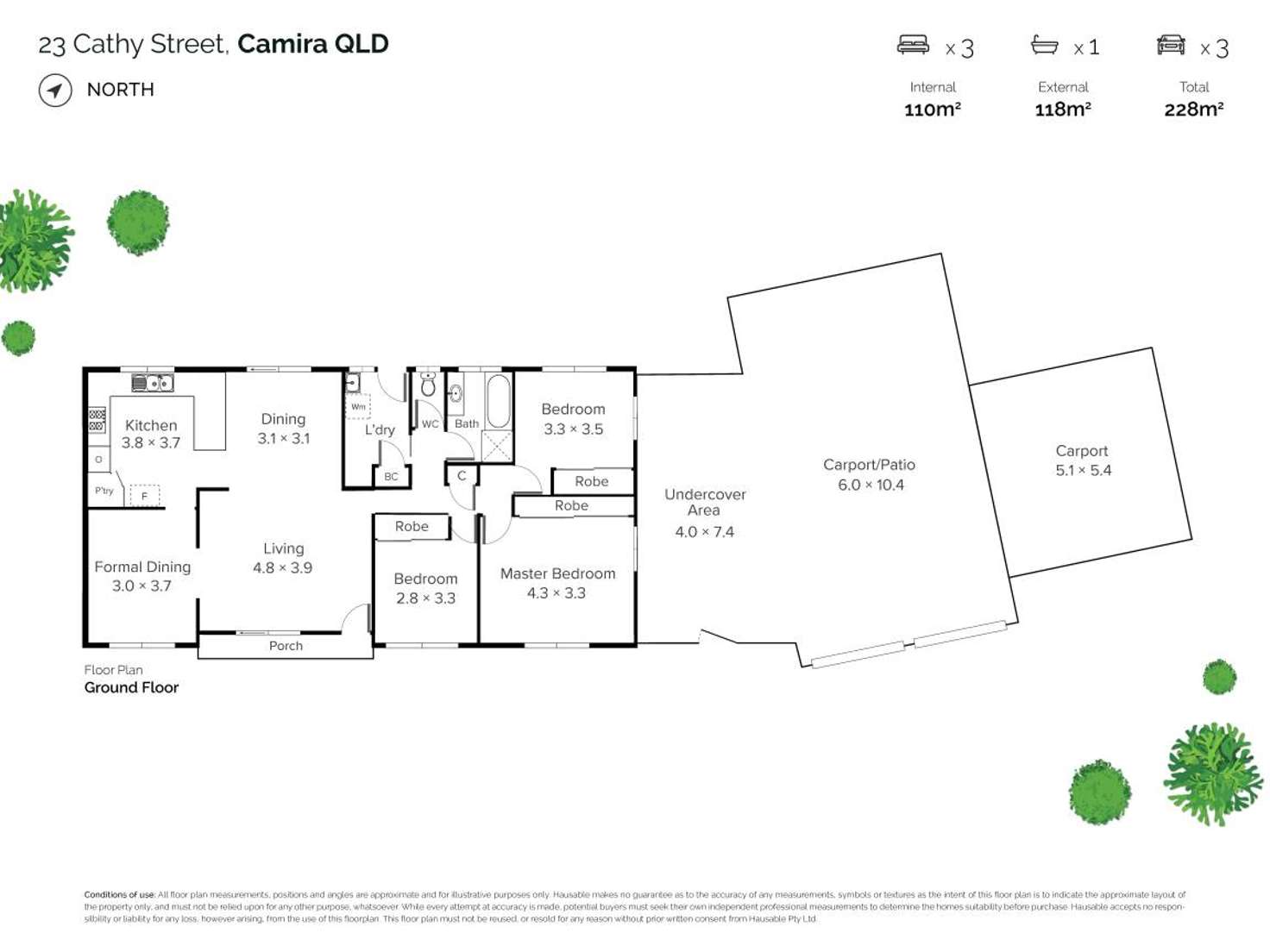 Floorplan of Homely house listing, 23 Cathy Street, Camira QLD 4300