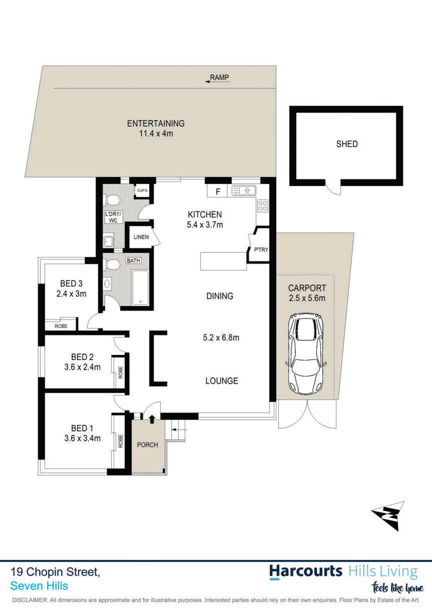 Floorplan of Homely house listing, 19 Chopin Street, Seven Hills NSW 2147