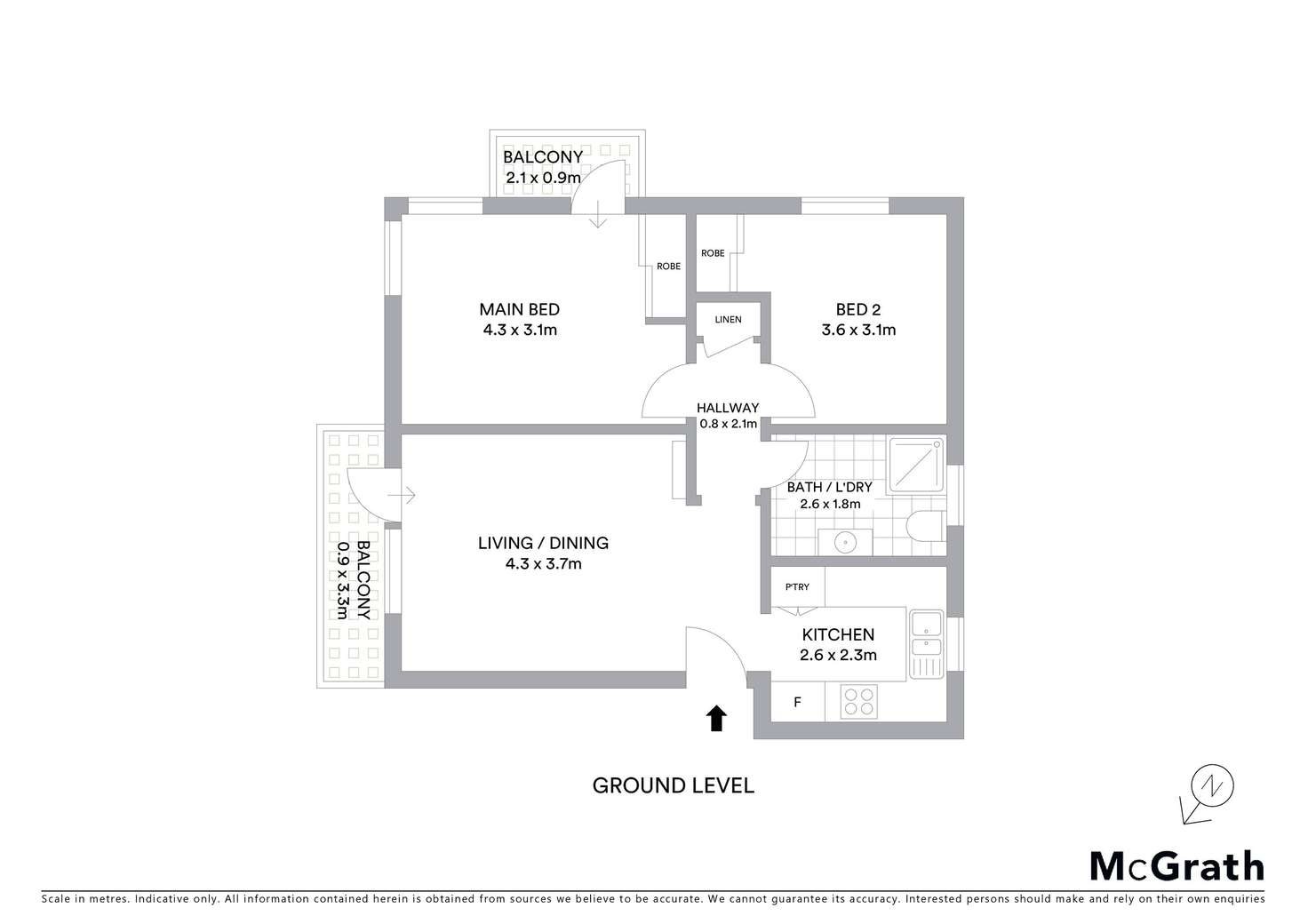 Floorplan of Homely apartment listing, 1/53 Cronulla Street, Carlton NSW 2218
