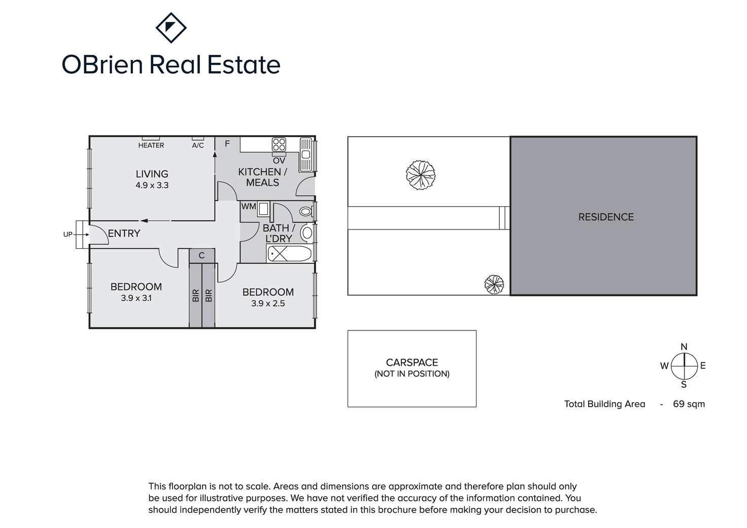 Floorplan of Homely unit listing, 1/2B Haughton Street, Cheltenham VIC 3192