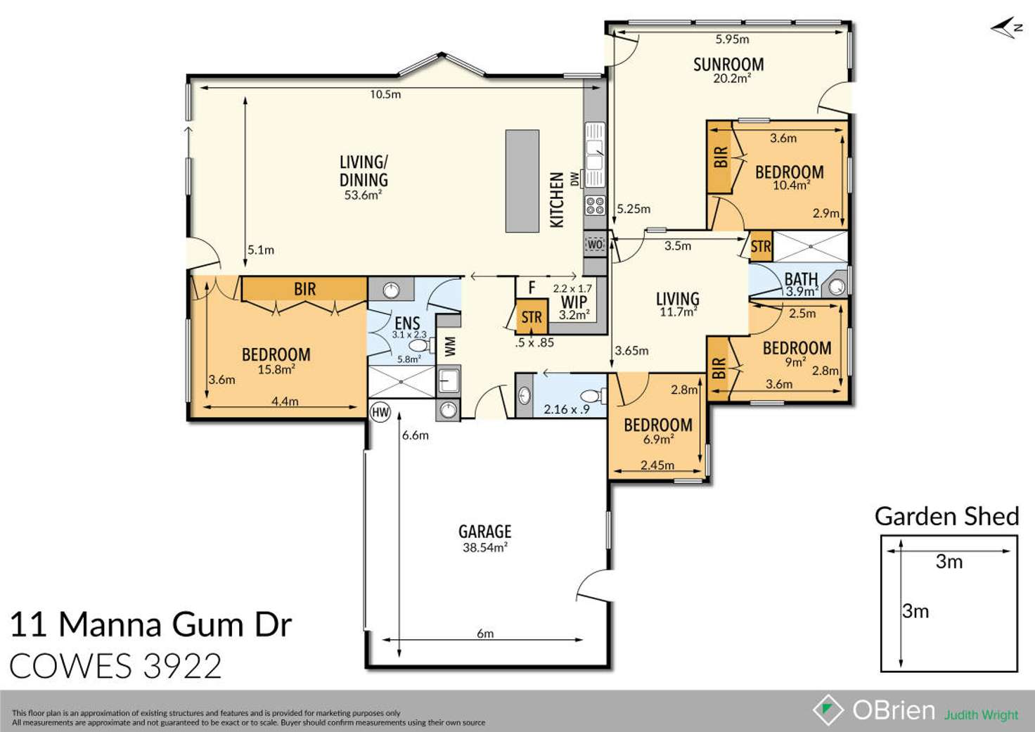 Floorplan of Homely house listing, 11 Manna Gum Drive, Cowes VIC 3922