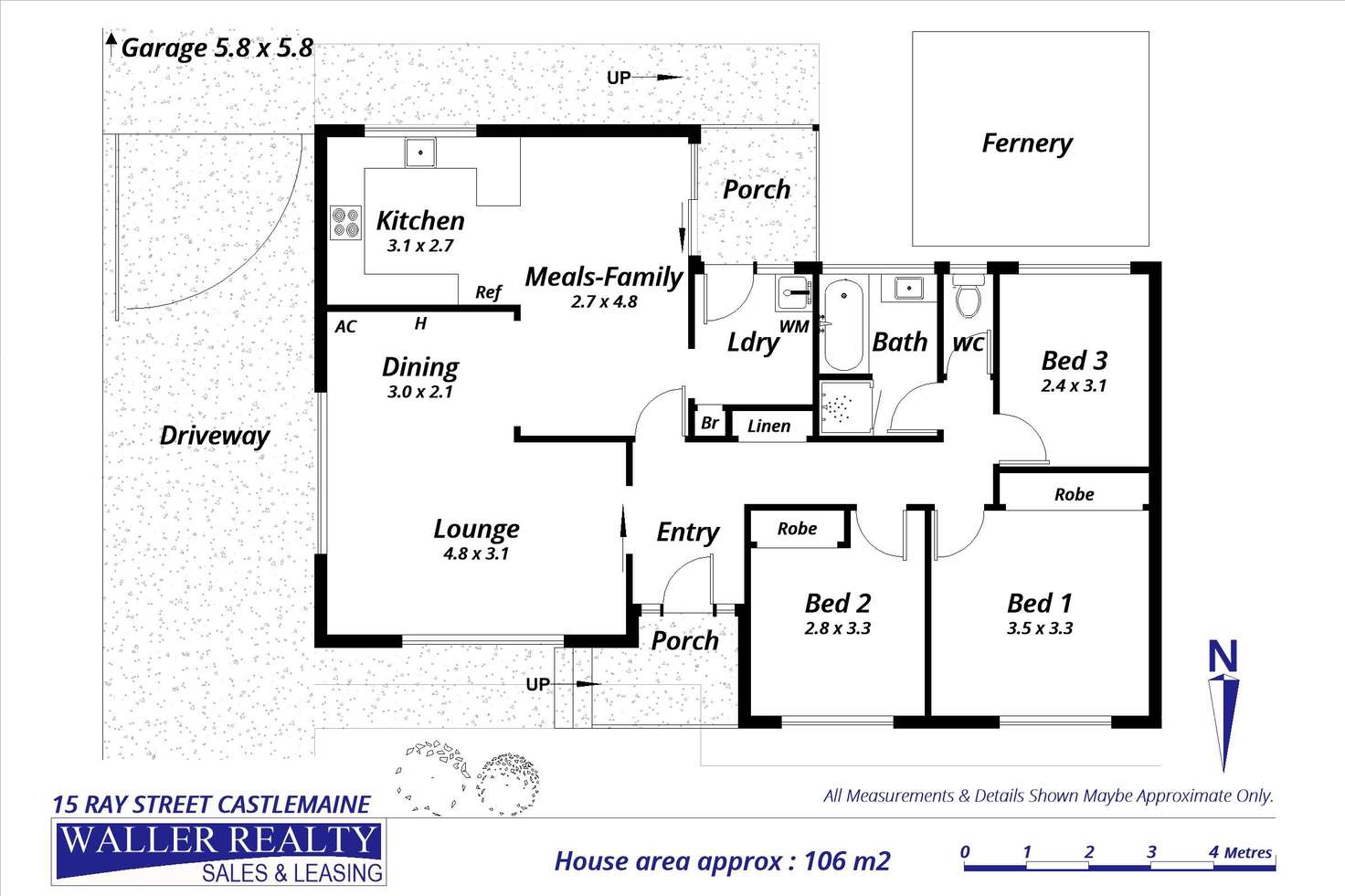 Floorplan of Homely house listing, 15 Ray Street, Castlemaine VIC 3450