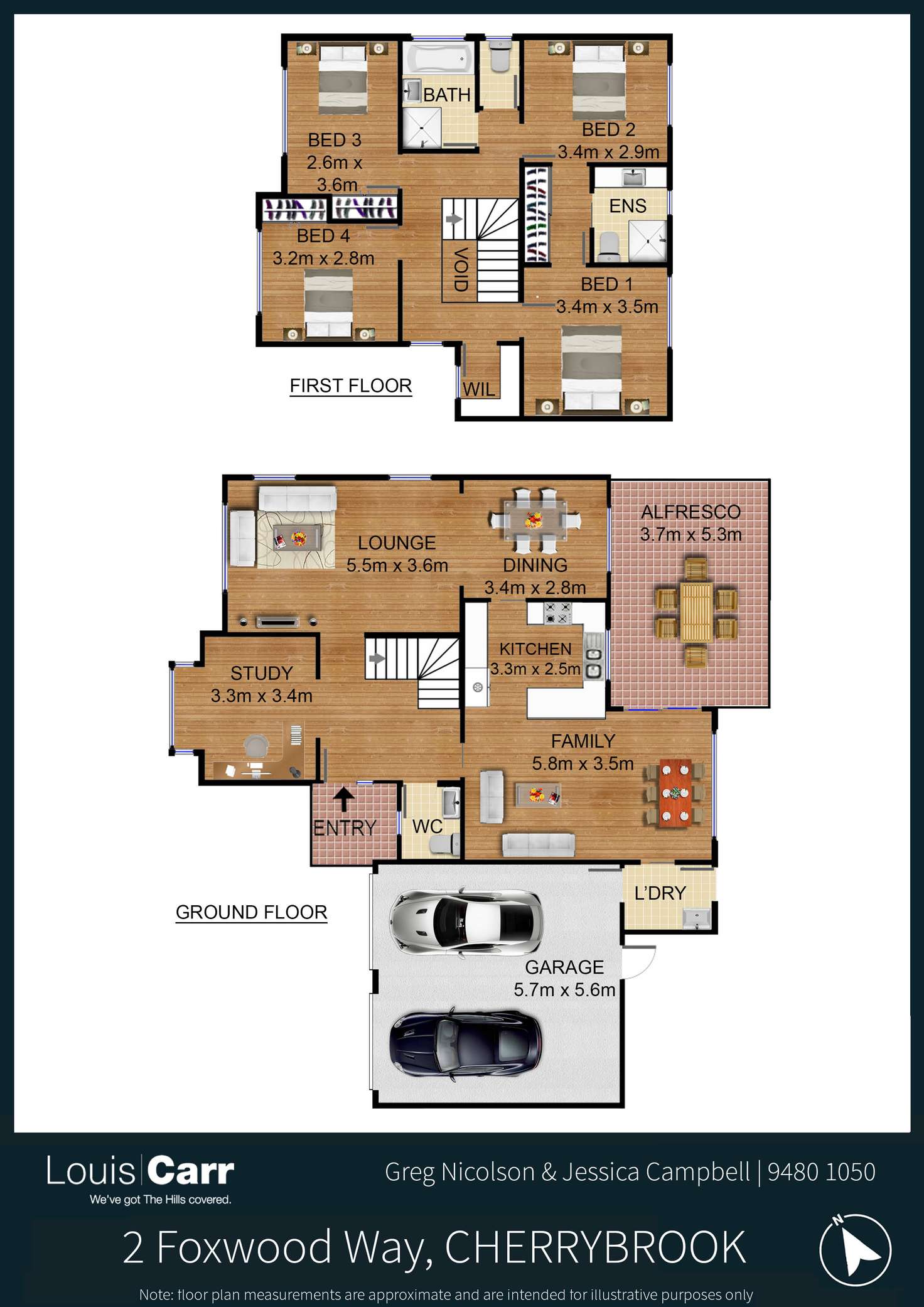 Floorplan of Homely house listing, 2 Foxwood Way, Cherrybrook NSW 2126