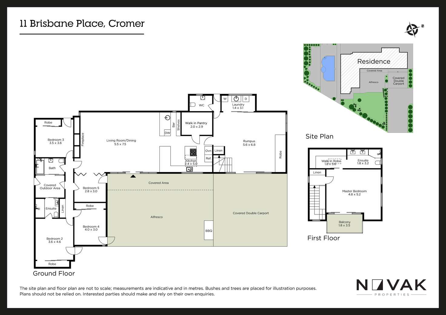 Floorplan of Homely house listing, 11 Brisbane Place, Cromer NSW 2099