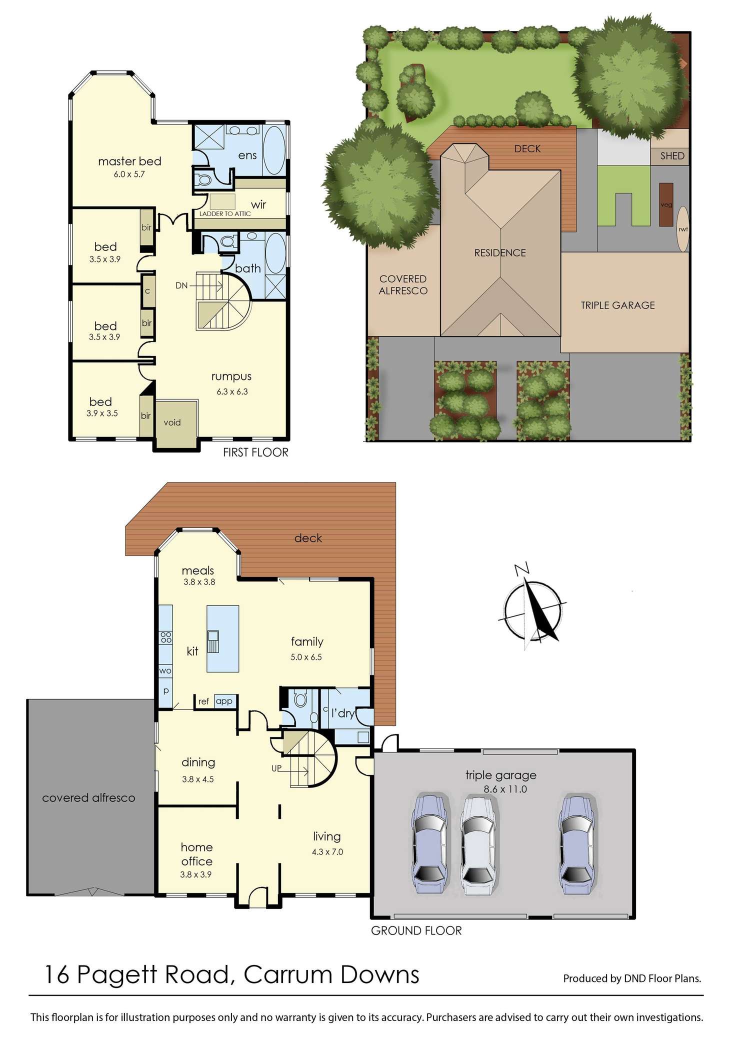 Floorplan of Homely house listing, 16 Pagett Road, Carrum Downs VIC 3201
