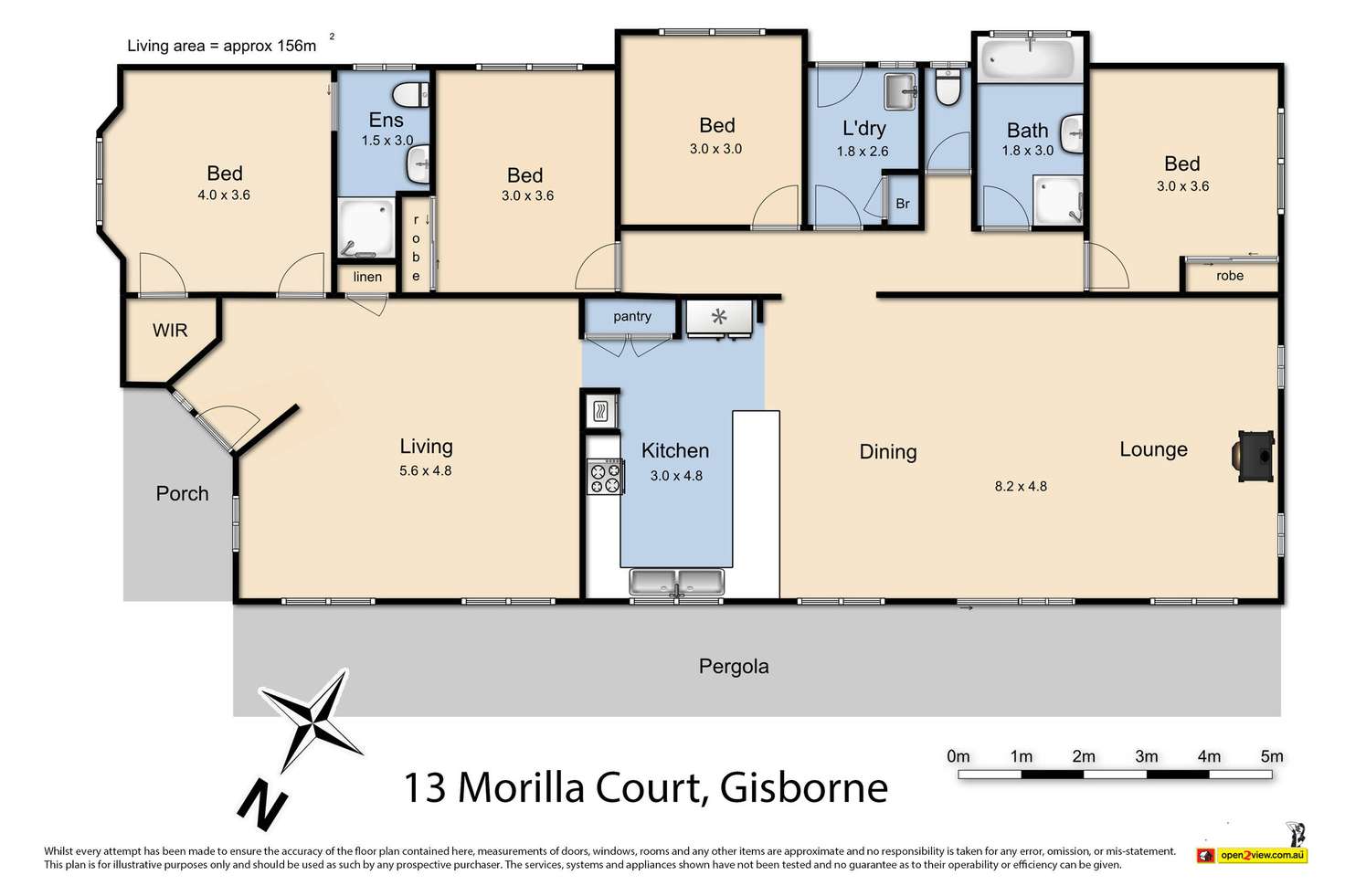 Floorplan of Homely house listing, 13 Morilla Court, Gisborne VIC 3437