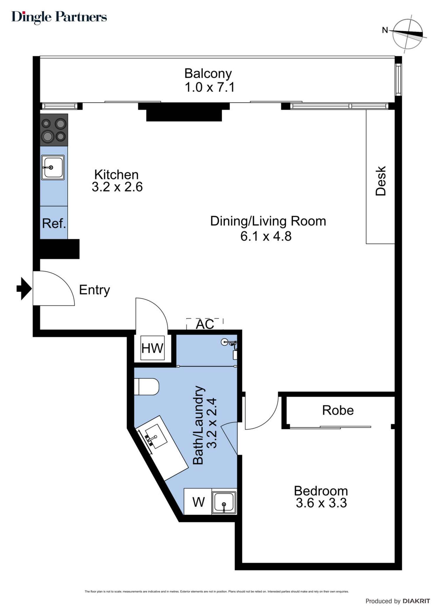 Floorplan of Homely unit listing, 301/565 Flinders Street, Melbourne VIC 3000
