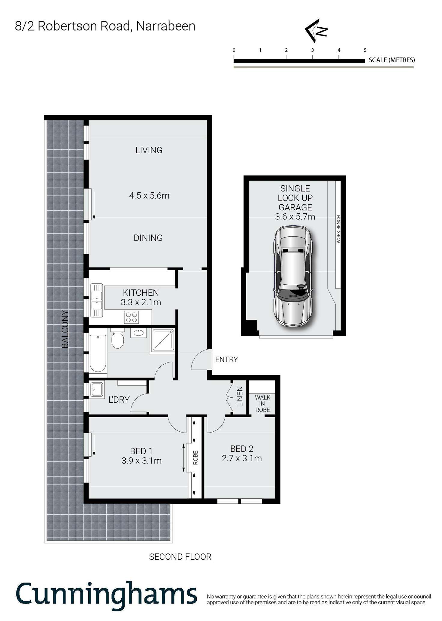 Floorplan of Homely apartment listing, 8/2 Robertson Street, Narrabeen NSW 2101