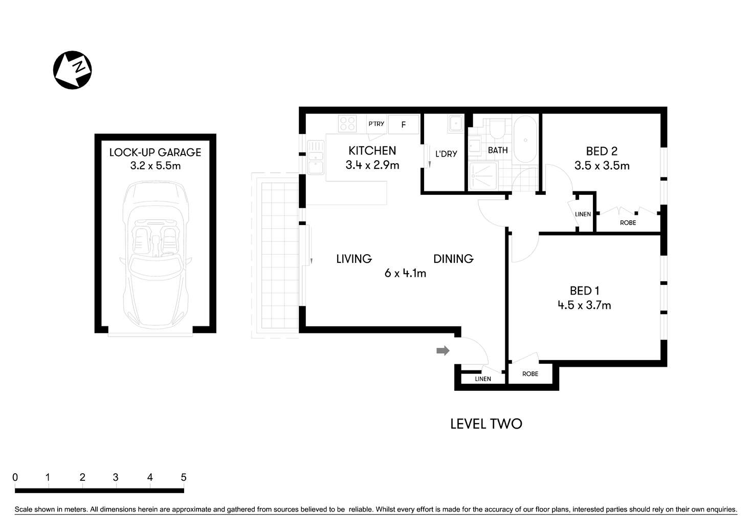 Floorplan of Homely apartment listing, 3/11 Belmont Avenue, Wollstonecraft NSW 2065