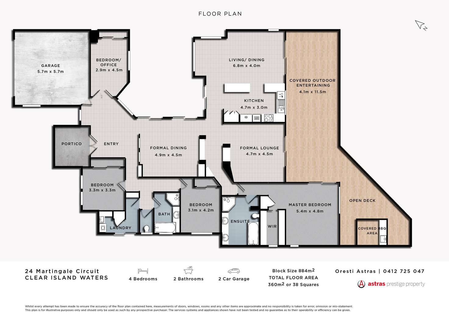 Floorplan of Homely house listing, 24 Martingale Circuit, Clear Island Waters QLD 4226