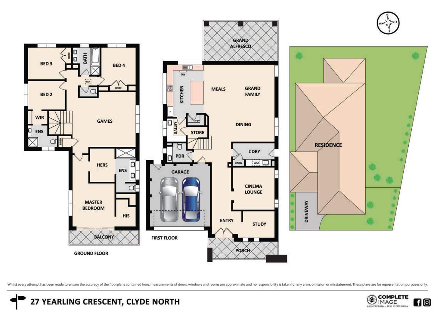 Floorplan of Homely house listing, 27 Yearling Crescent, Clyde North VIC 3978