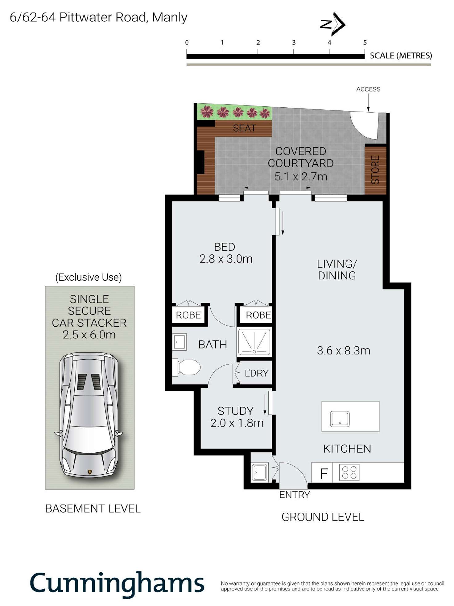 Floorplan of Homely apartment listing, 6/62-64 Pittwater Road, Manly NSW 2095