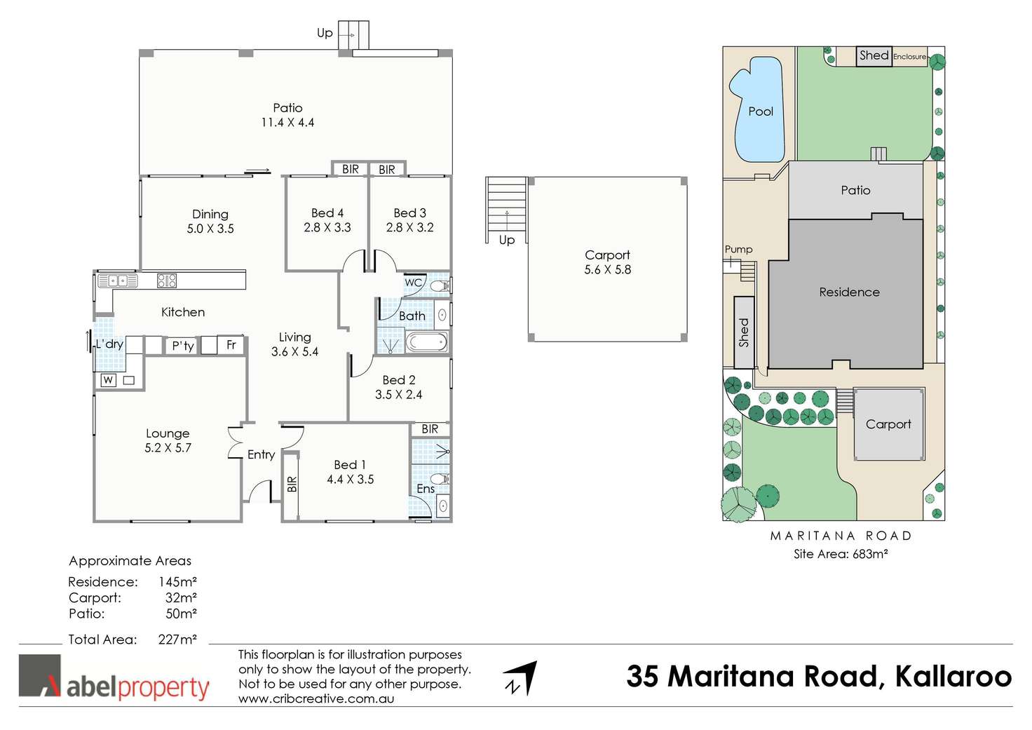 Floorplan of Homely house listing, 35 Maritana Road, Kallaroo WA 6025