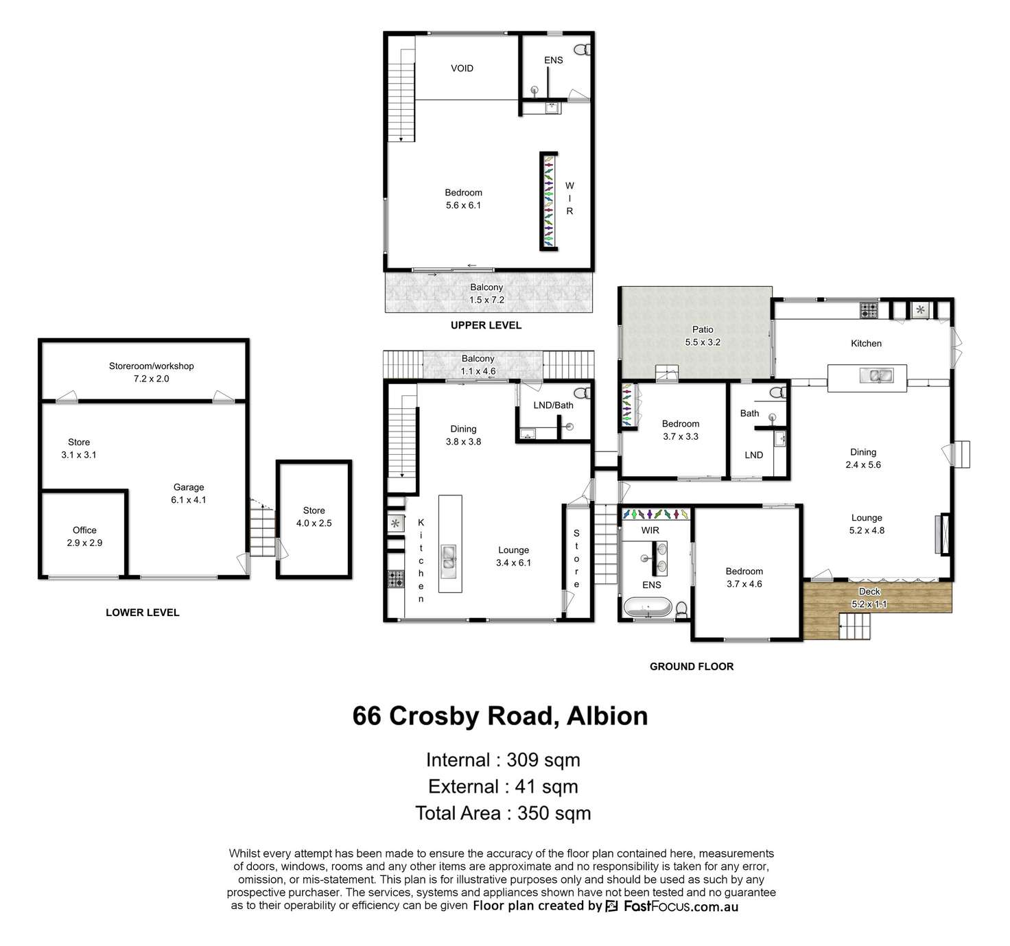 Floorplan of Homely house listing, 66 Crosby Road, Albion QLD 4010