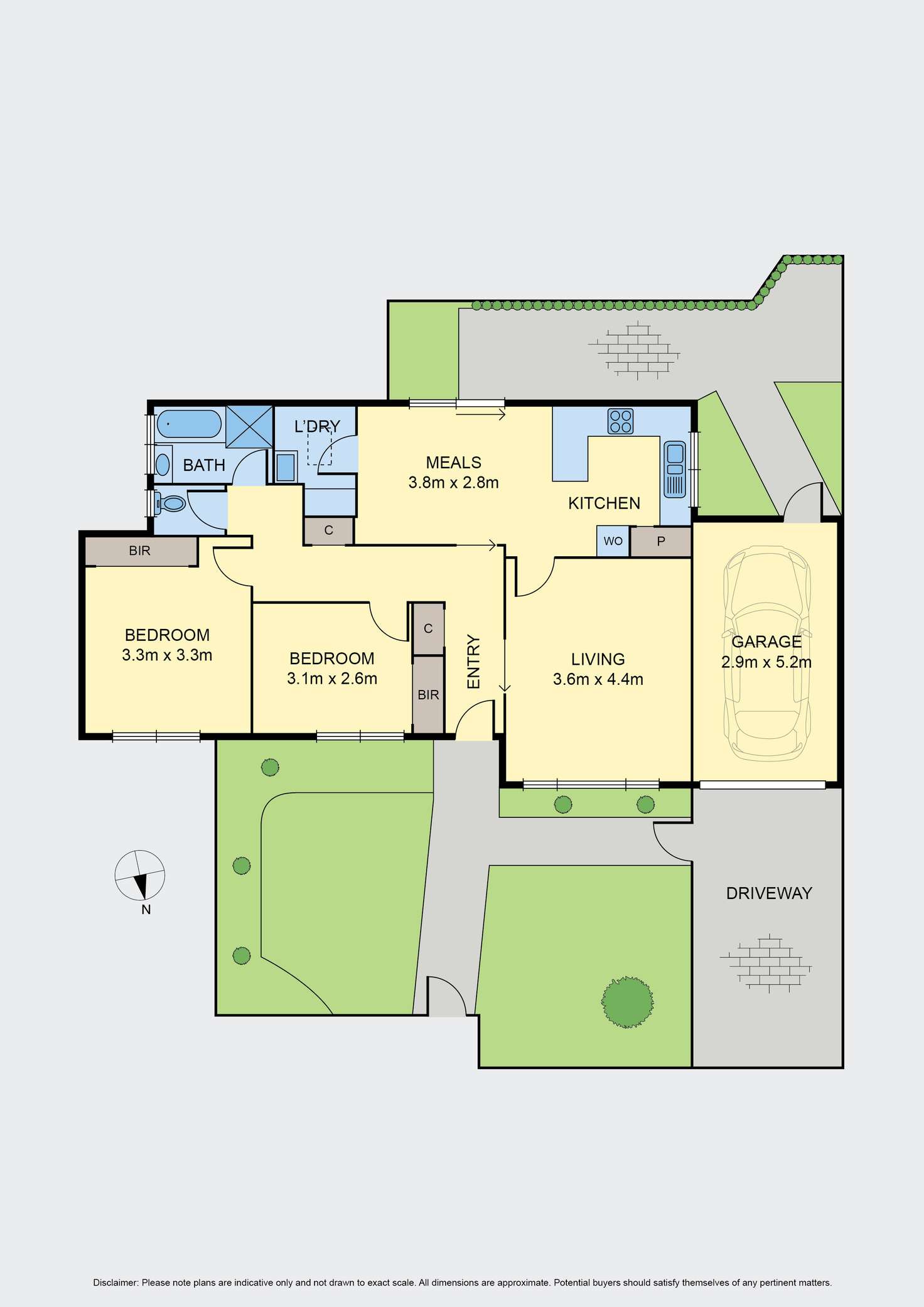 Floorplan of Homely unit listing, 1/19 Raeburn Street, Pascoe Vale VIC 3044