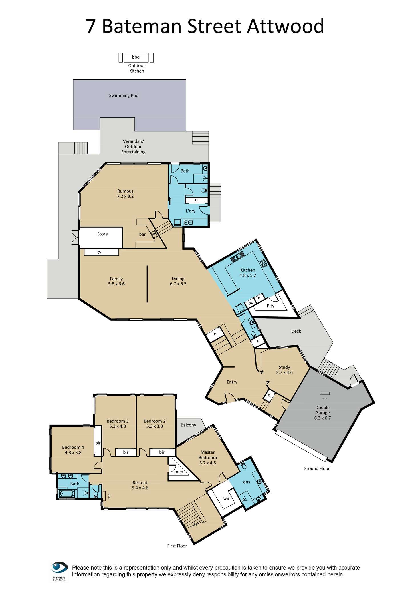 Floorplan of Homely house listing, 7 Bateman Street, Attwood VIC 3049