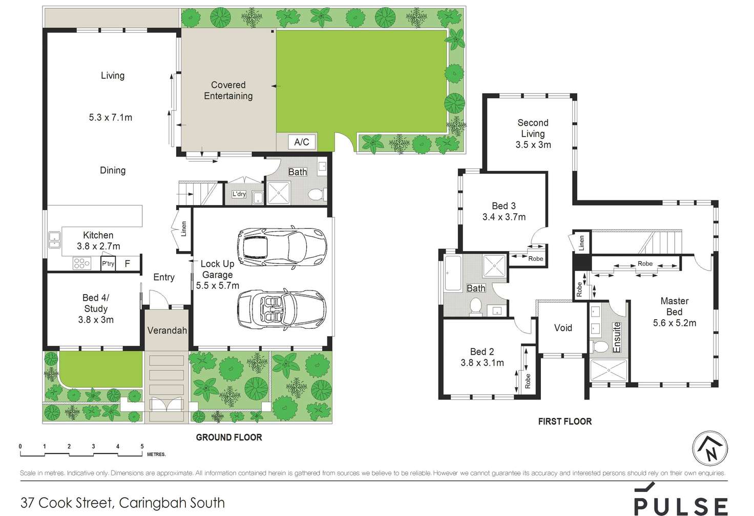Floorplan of Homely townhouse listing, 37 Cook Street, Caringbah South NSW 2229