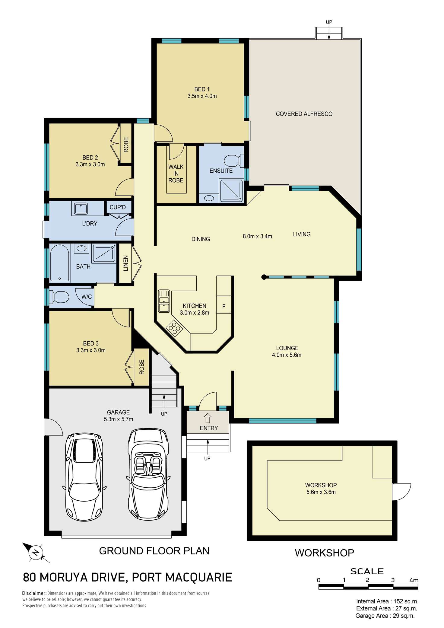 Floorplan of Homely house listing, 80 Moruya Drive, Port Macquarie NSW 2444