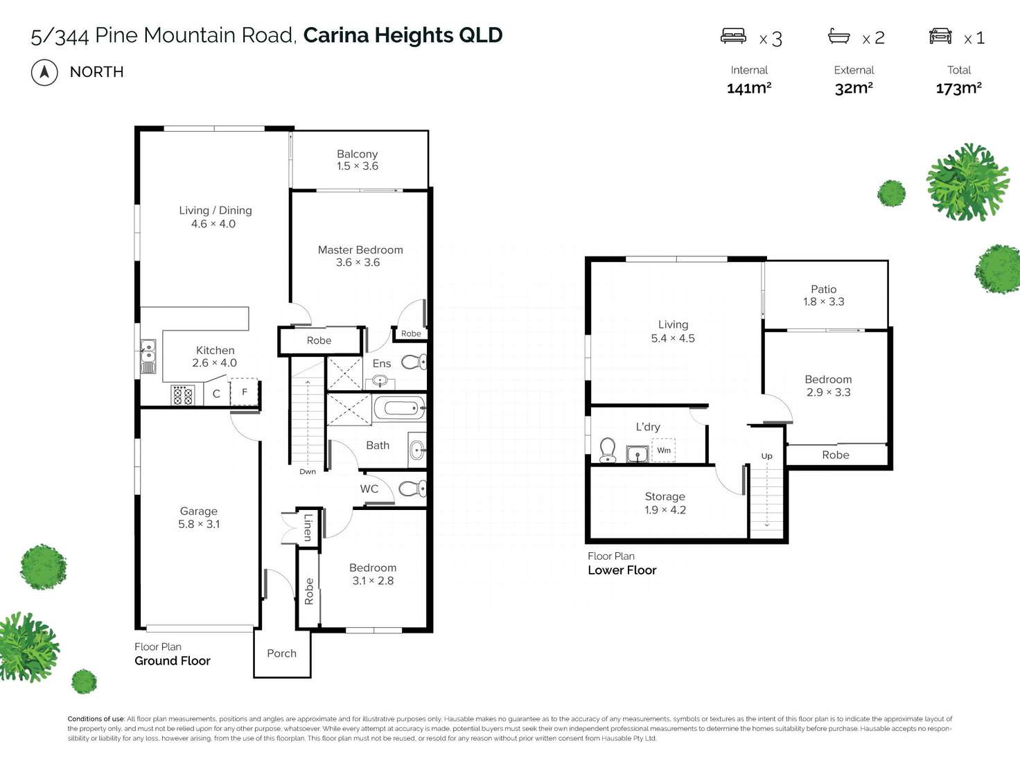 Floorplan of Homely townhouse listing, 5/344 Pine Mountain Road, Carina Heights QLD 4152