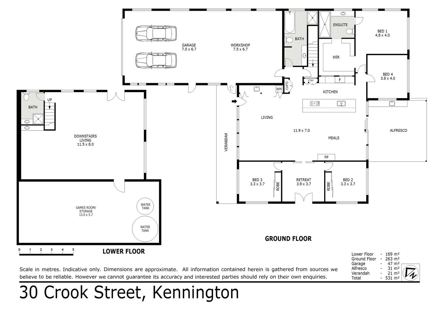 Floorplan of Homely house listing, 30 Crook Street, Kennington VIC 3550