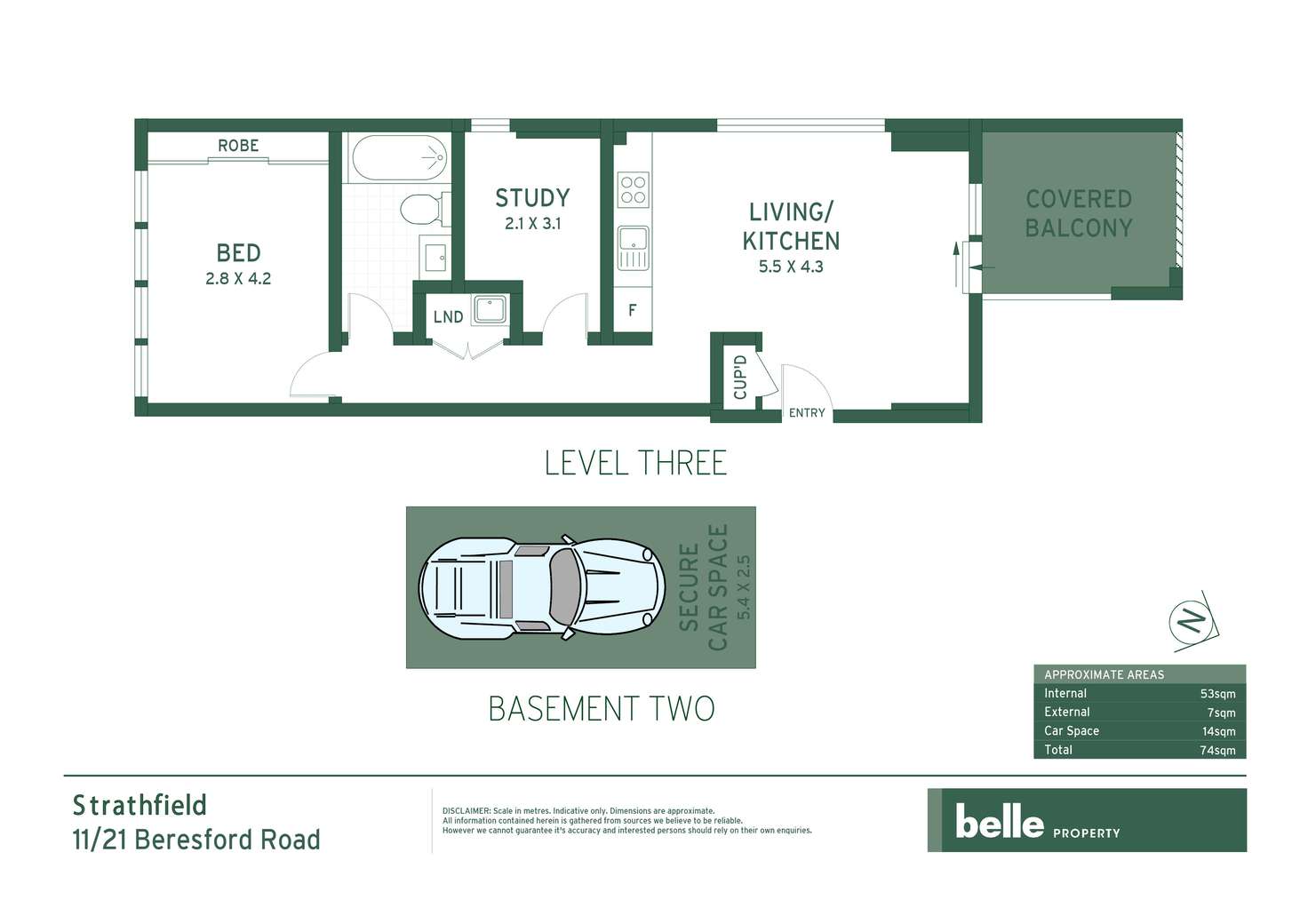 Floorplan of Homely apartment listing, 11/21 Beresford Road, Strathfield NSW 2135