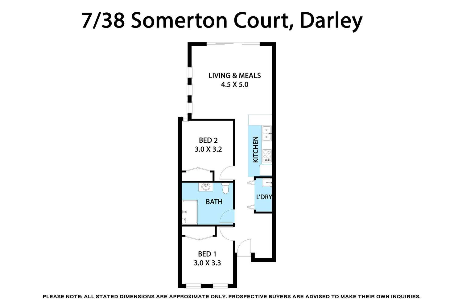Floorplan of Homely unit listing, 7/38 Somerton Court, Darley VIC 3340