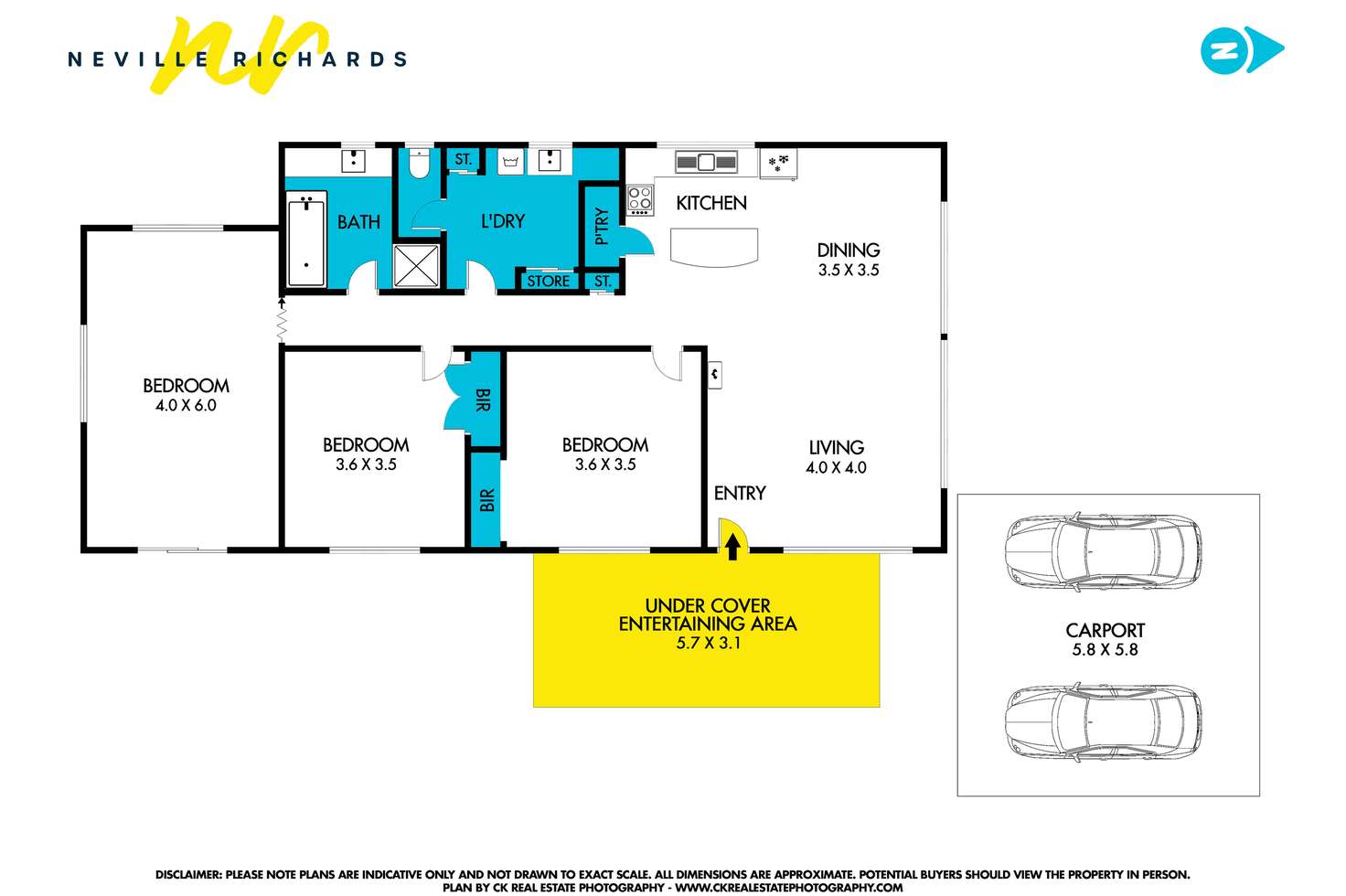 Floorplan of Homely house listing, 6 Warner Street, Indented Head VIC 3223
