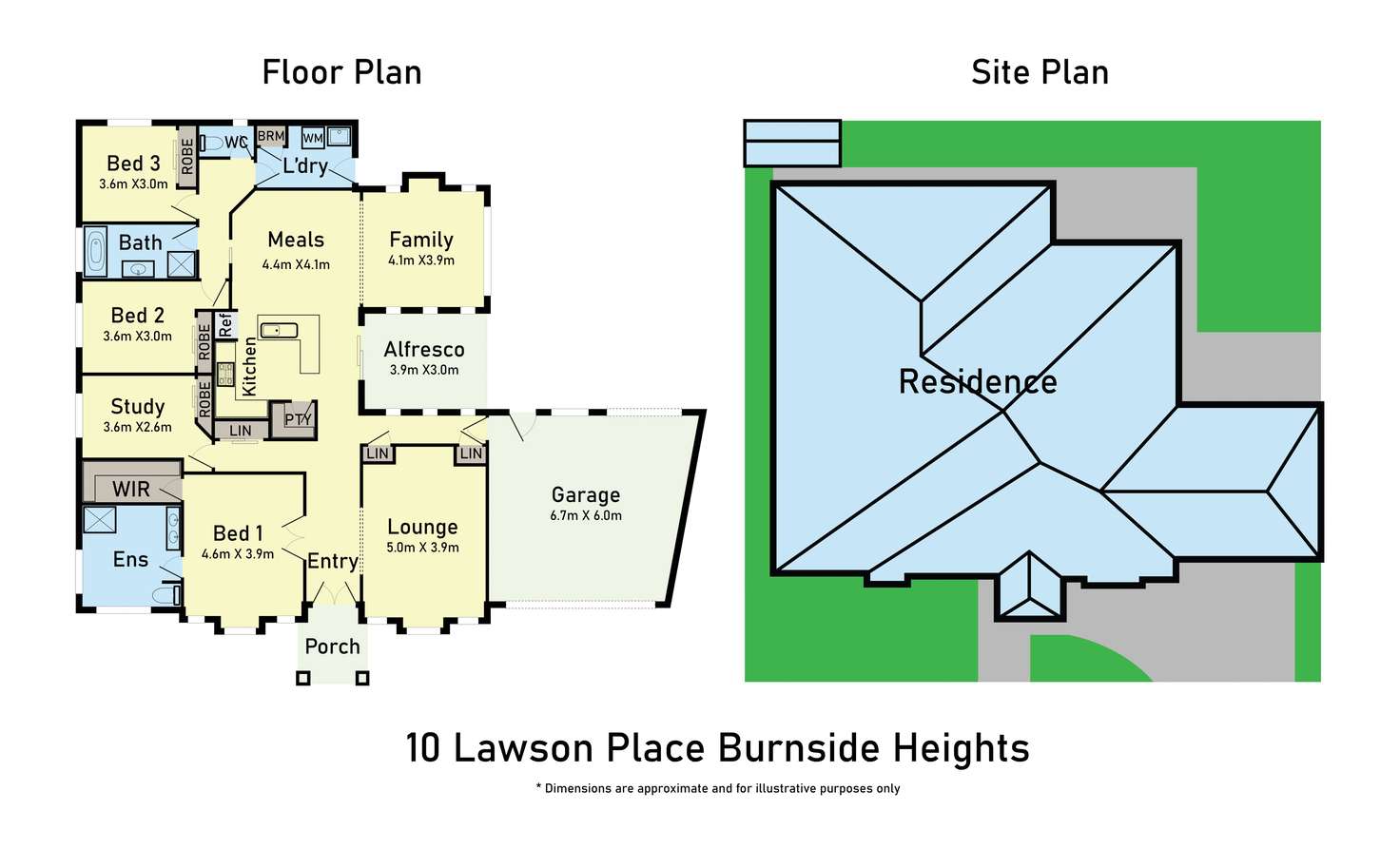 Floorplan of Homely house listing, 10 Lawson Place, Burnside Heights VIC 3023