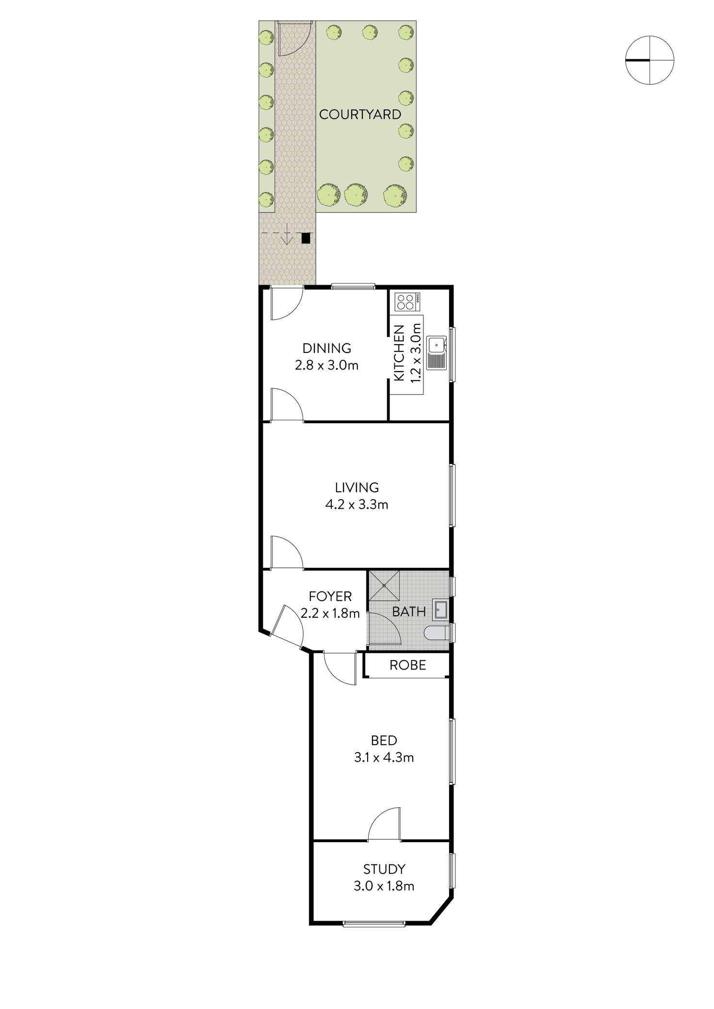 Floorplan of Homely apartment listing, 2/9 Allman Avenue, Summer Hill NSW 2130