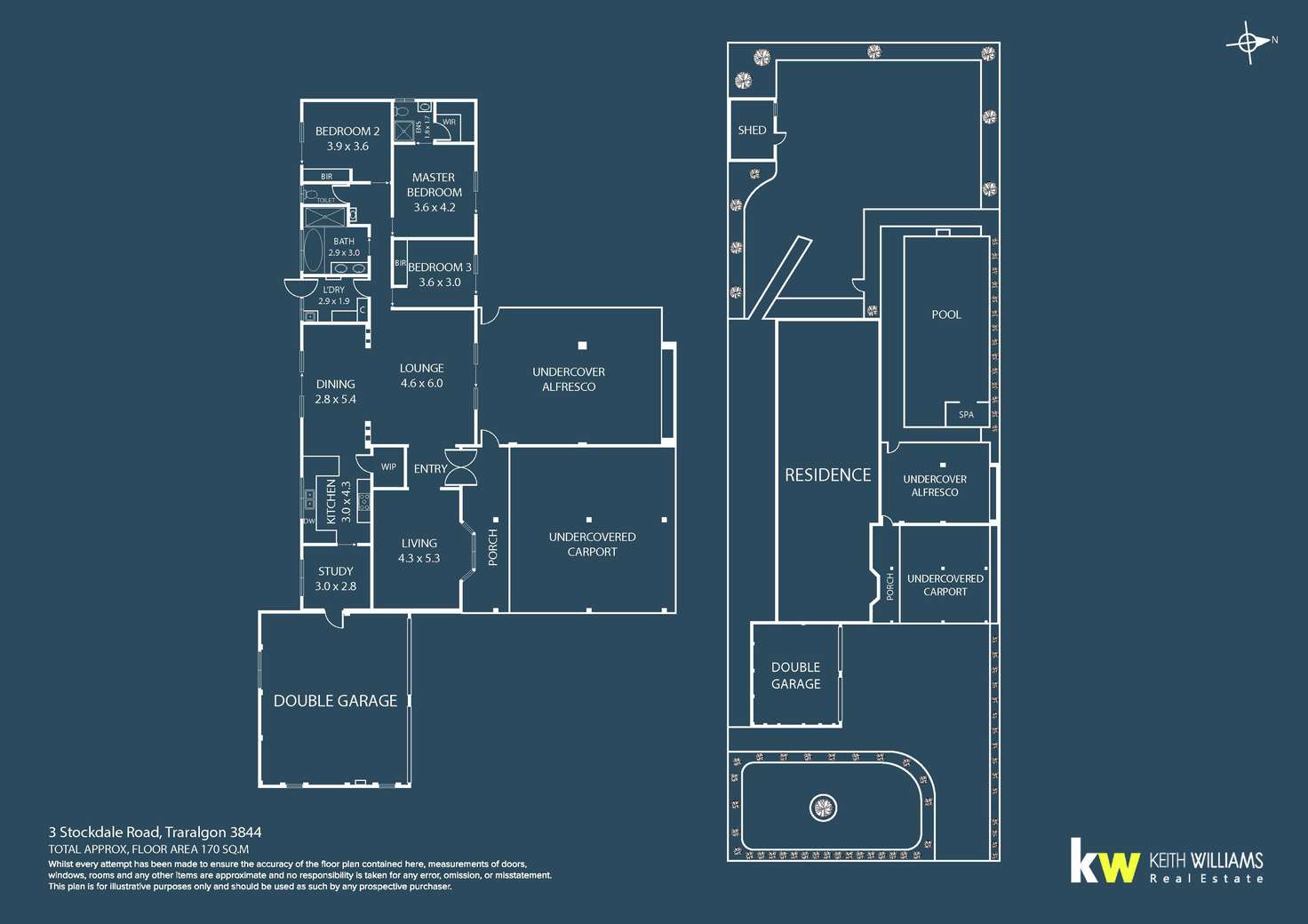 Floorplan of Homely house listing, 3 Stockdale Road, Traralgon VIC 3844