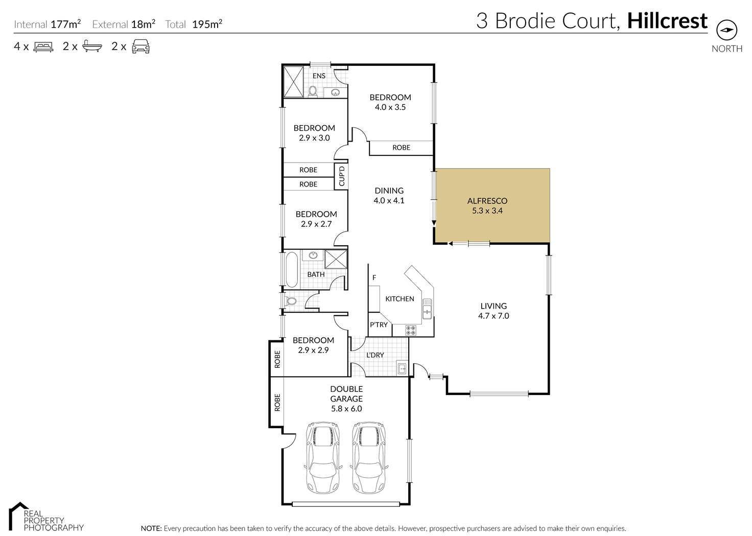 Floorplan of Homely house listing, 3 Brodie Court, Hillcrest QLD 4118