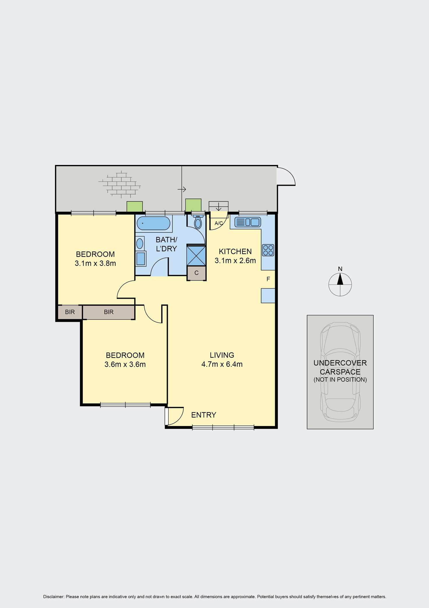 Floorplan of Homely unit listing, 2/170 Waterloo Road, Oak Park VIC 3046