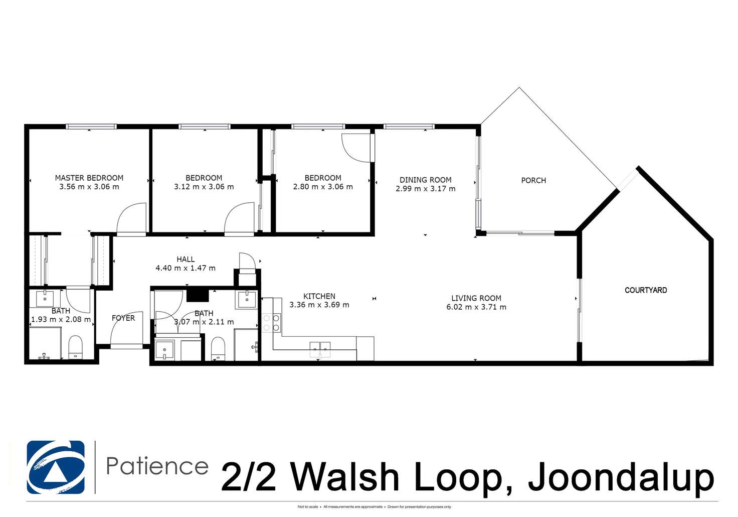 Floorplan of Homely apartment listing, 2/2 Walsh Loop, Joondalup WA 6027