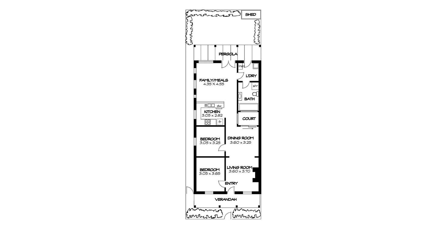 Floorplan of Homely house listing, 6 Cambridge Street, Hackney SA 5069