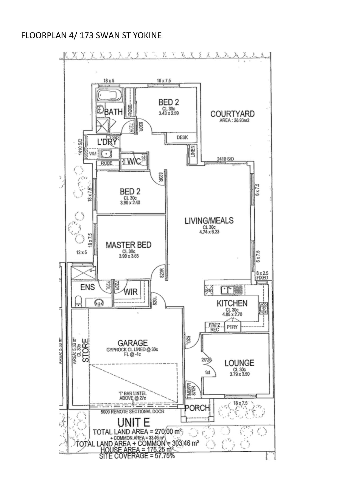 Floorplan of Homely villa listing, 4/173 Swan Street, Yokine WA 6060
