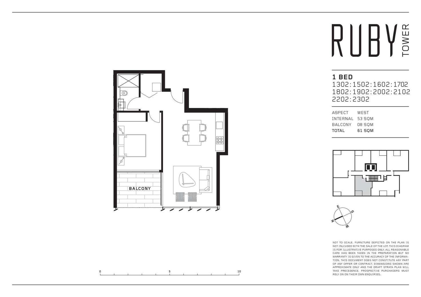 Floorplan of Homely apartment listing, 1902/15 Gadigal Avenue, Zetland NSW 2017