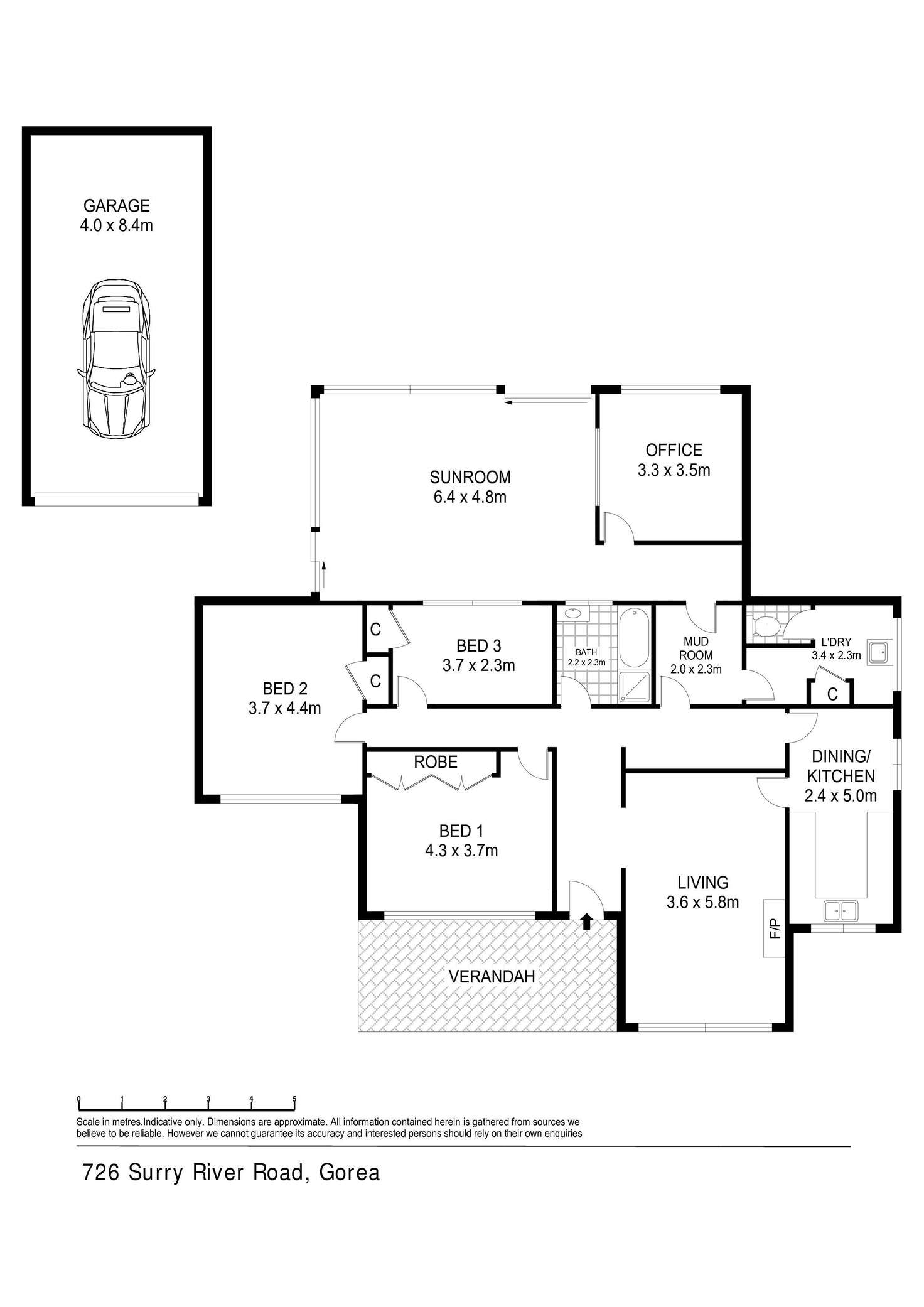 Floorplan of Homely house listing, 726 Surry River Gorae Road, Gorae VIC 3305