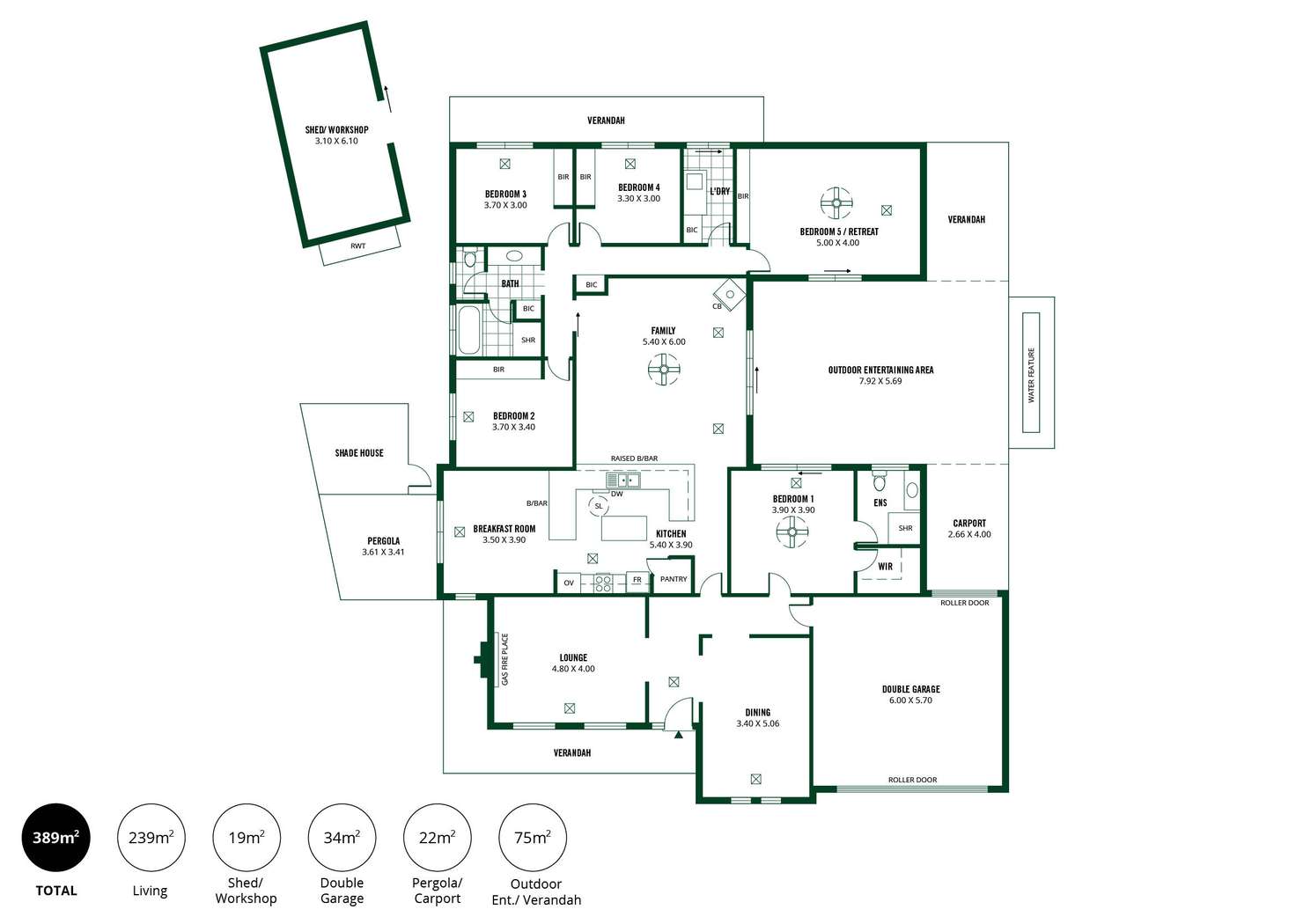 Floorplan of Homely house listing, 3 Gower Court, Littlehampton SA 5250