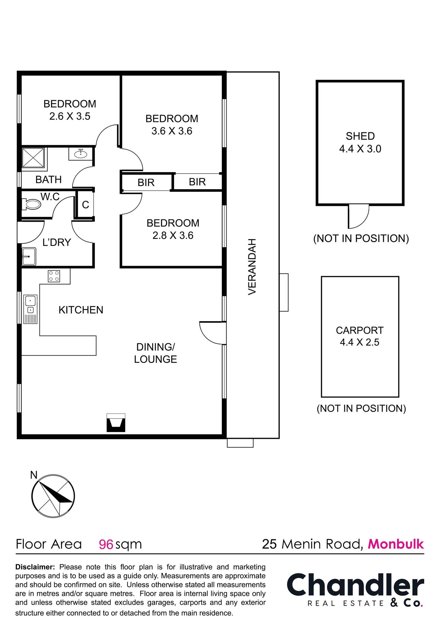 Floorplan of Homely house listing, 25 Menin Road, Monbulk VIC 3793