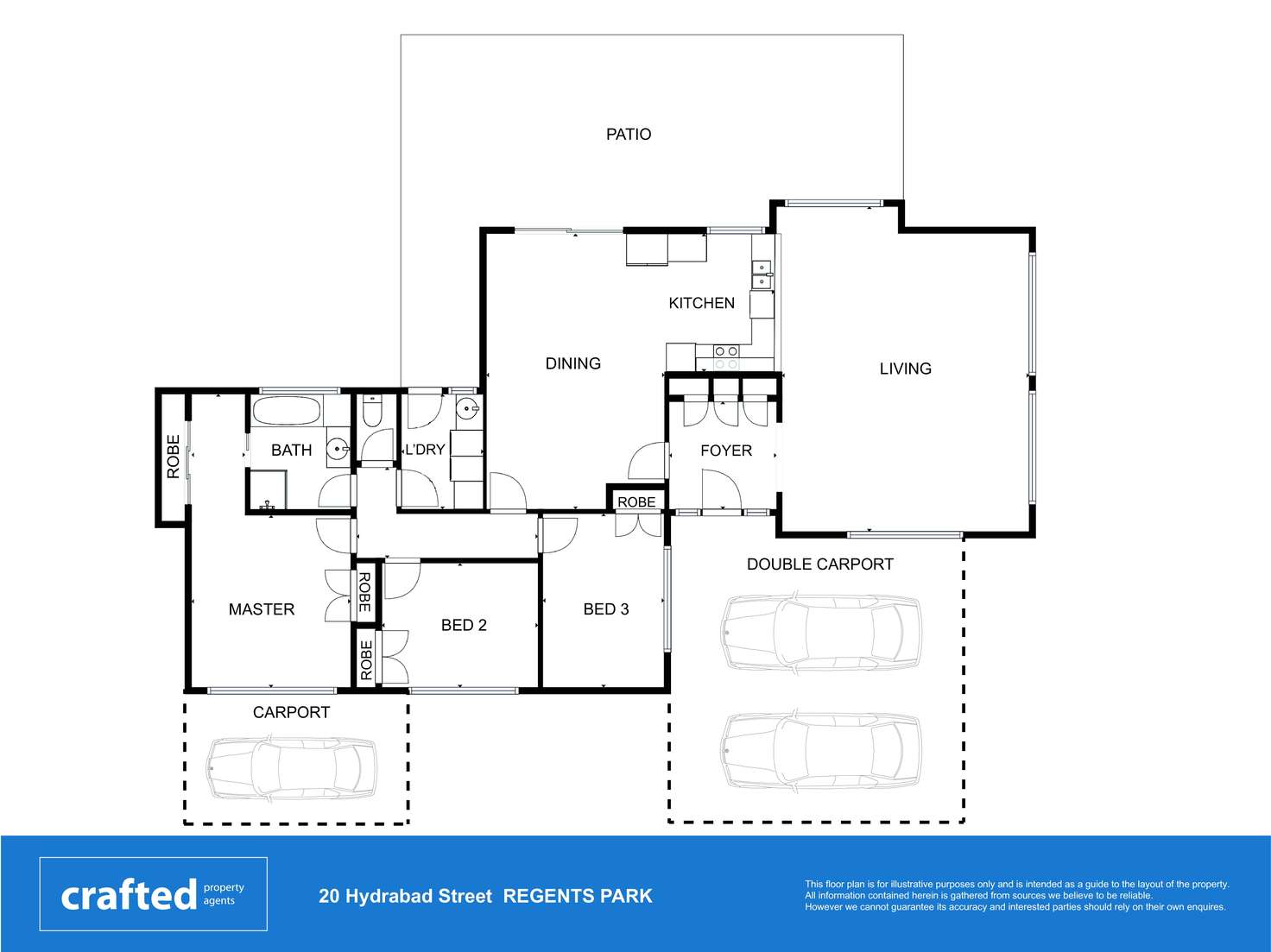 Floorplan of Homely house listing, 20 Hydrabad Street, Regents Park QLD 4118