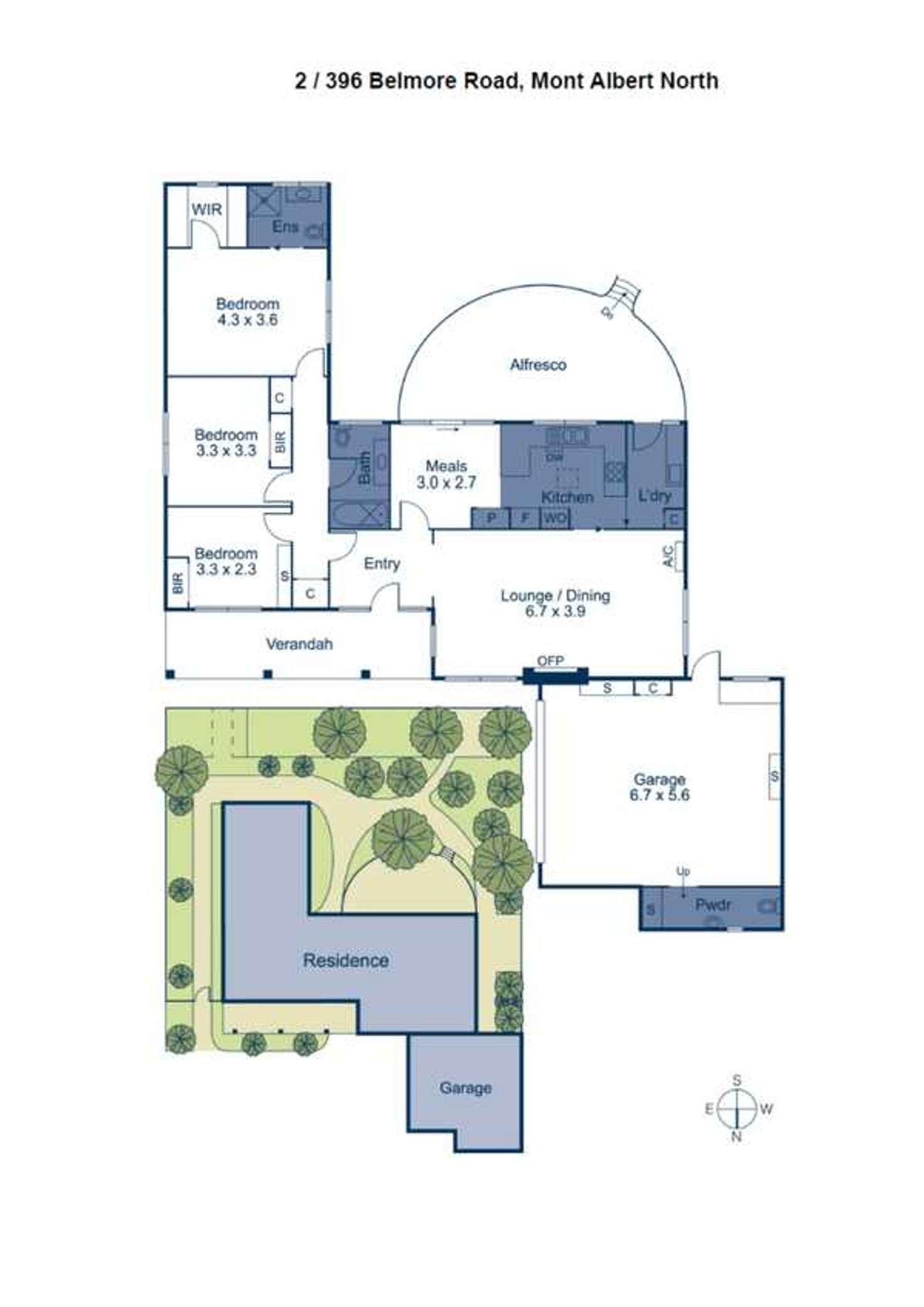 Floorplan of Homely house listing, 2/396 Belmore Road, Mont Albert North VIC 3129