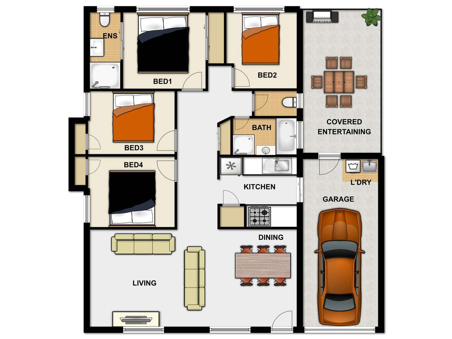 Floorplan of Homely house listing, 18 Kao Street, Marsden QLD 4132