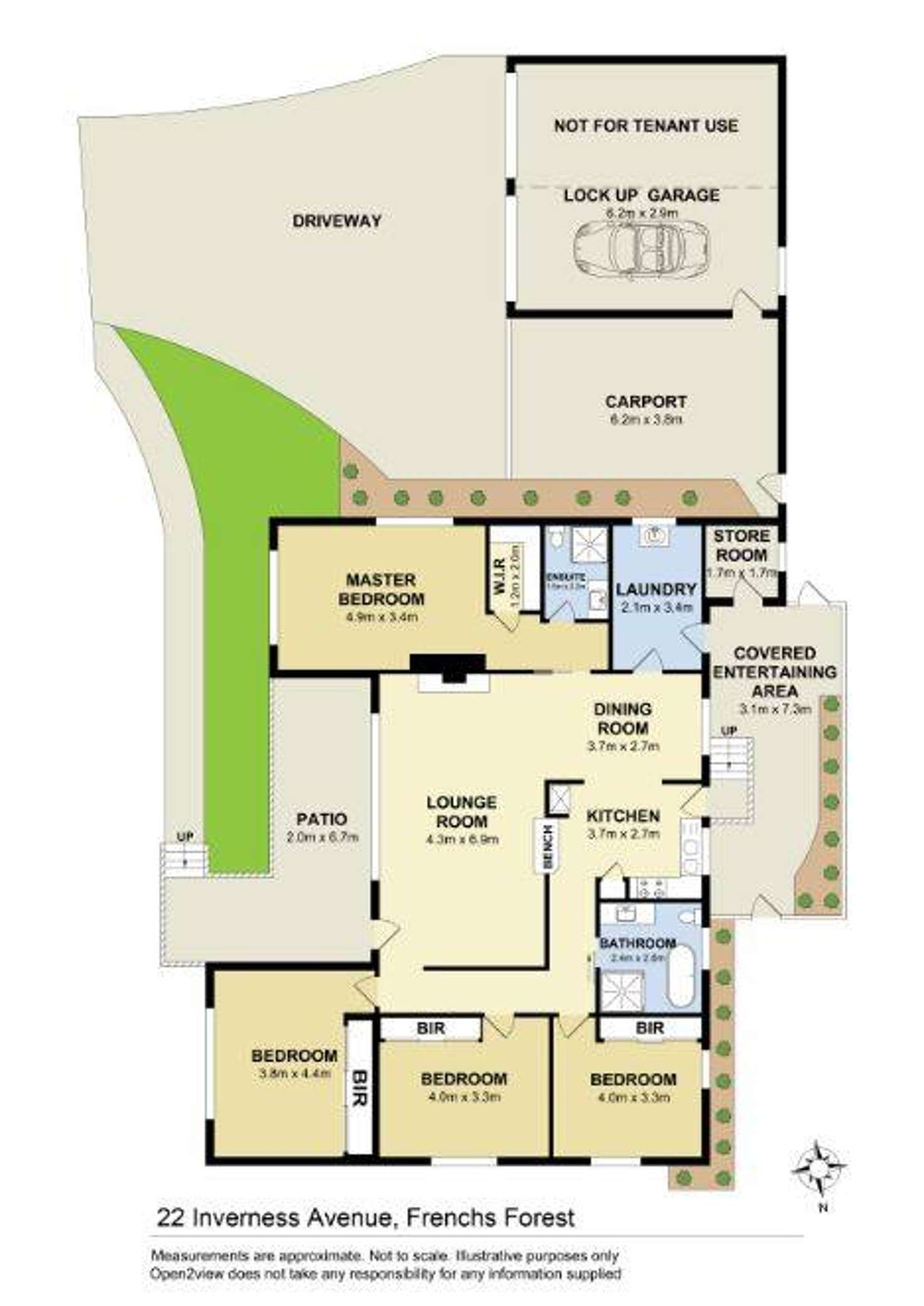 Floorplan of Homely house listing, 22 Inverness Avenue, Frenchs Forest NSW 2086